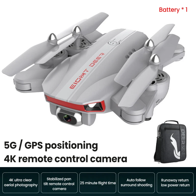 New LU 8 Drone With 4K HD Camera GPS 5G Wifi Professional Quadcopter Distance 2KM Two-Axis Gimbal Rc Helicopter Dron Toy For Kid koome quadrone 4ch remote control RC Quadcopter