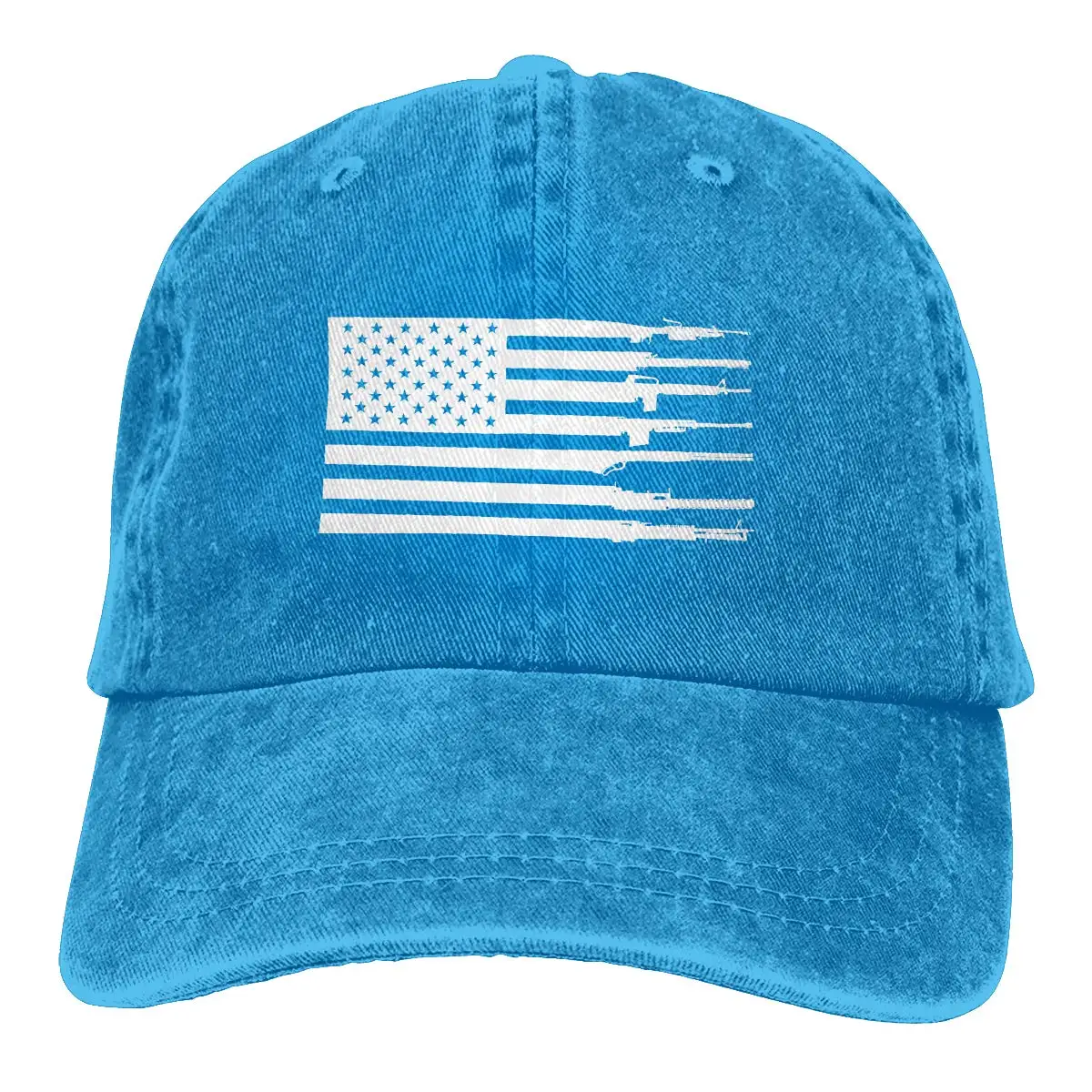 Черный пистолет американский флаг унисекс Дальнобойщик шляпы папа бейсболки водительская Кепка