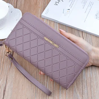 

New Women Pu Leather Wallets Female Long Purses Money Bags Phone Pocket Ladies High Quality Wallet Card Holder Clutch Moda Mujer