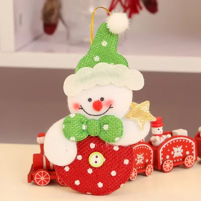 1 шт. маленькая кукла, ткань, Рождественская елка, кулон, праздничные вечерние украшения, сделай сам, подарки, висячие украшения ручной работы - Цвет: 19