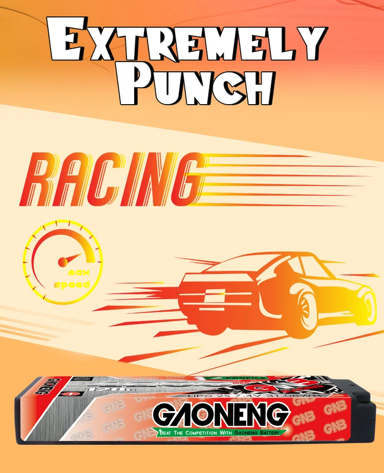 Gaoneng GNB 4200mAh 120C 2S 7,4 V PLUS перезаряжаемый Lipo аккумулятор XT60/T разъем для 1:10 RC автомобиля лодки