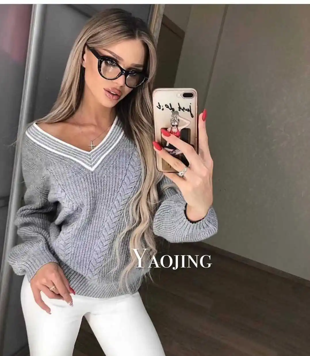 Blusas Лидер продаж De Inverno Feminina распродажа, женский джемпер, свитер для женщин, ленивый ветер, осень и зима, корейский женский свободный пуловер