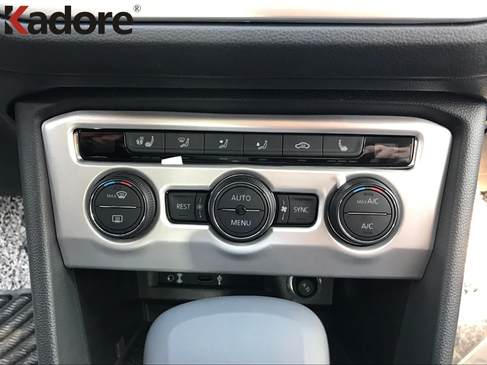 Для Volkswagen для VW Tiguan 2017 2018 2019 mk2 ABS Автомобильный интерьер кондиционер CD панель