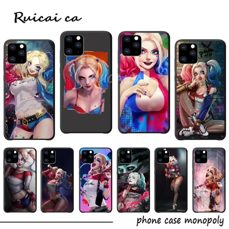 Роскошный чехол для телефона Harley Quinn отряд самоубийц iphone 5s se 2020 6 6s 7 8 plus x xs max xr 11 pro