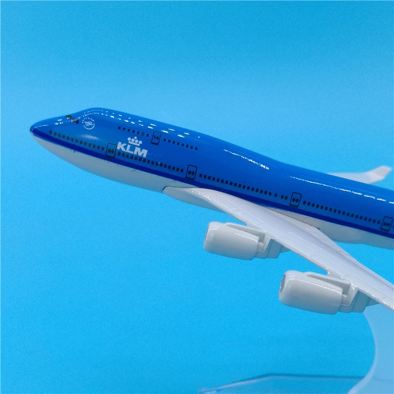 16 см KLM королевские голландские авиалинии Боинг 747 металлическая модель самолета