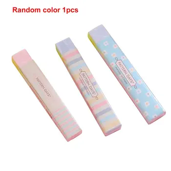 

Cute Kawaii Heart Flower Rubber Erasers Lovely Stripe Pencil Eraser For Kids Gift Creative Korean Stationery Novelty Item