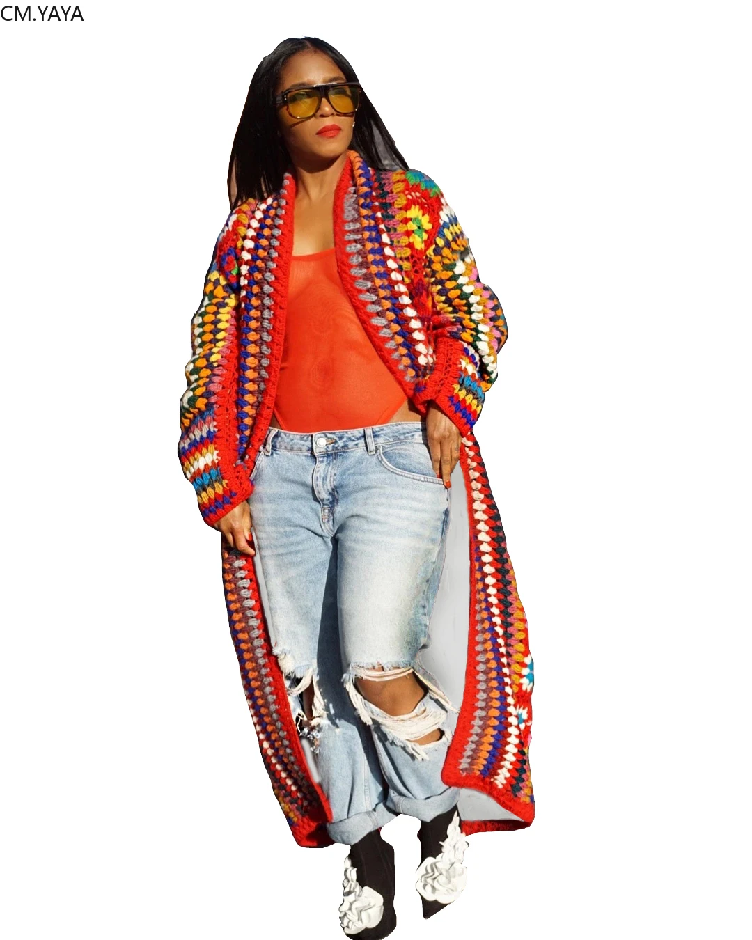 

2020 Winter Women Digital Print Fashion Coats Sexy Night Club Outer Full Sleeve Long Trench Casual Plus Size Slim Coats GL772