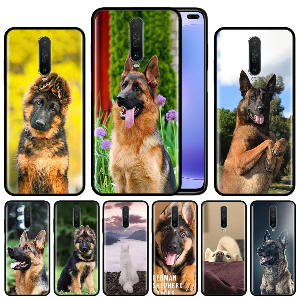 German Shepherd Dog Case for Xiaomi Redmi Note 8T 8 7 9 Pro K20 K30 5G 6 6A Black Silicone Protective Phone Cover German Shepherd Dog Case for Xiaomi Redmi Note 8T 8 7 9 Pro K20 K30 5G 6 6A Black Silicone Protective Phone Cover