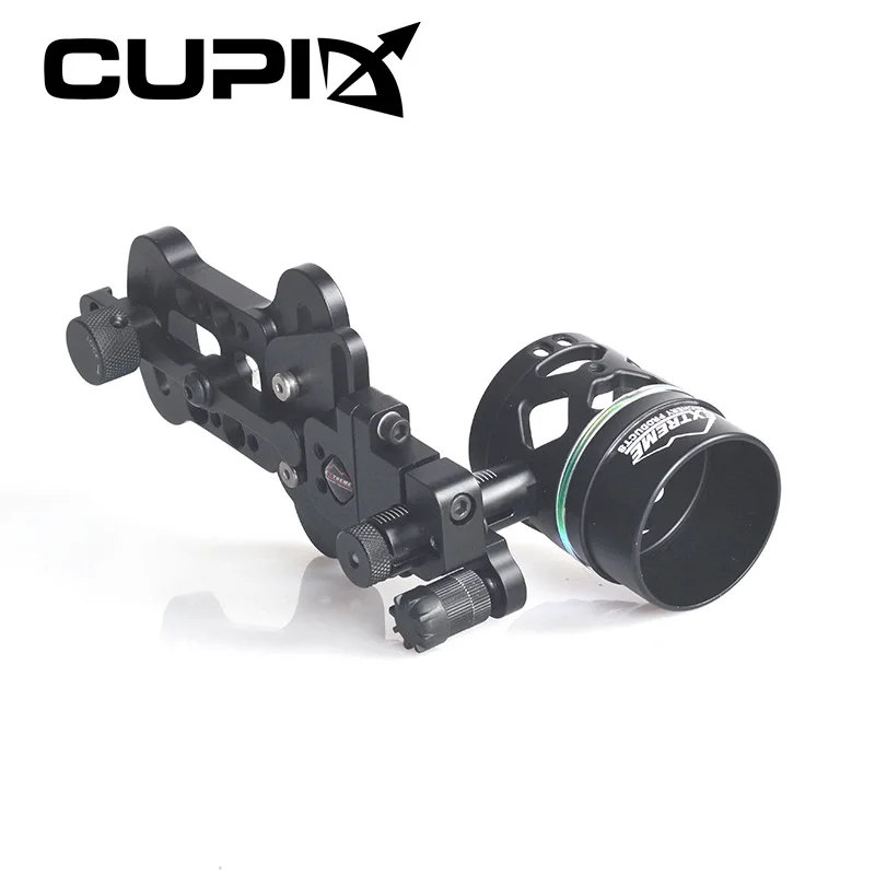 

1pc Single pin sight Archery Black Adjustable Left & right hand Sighting