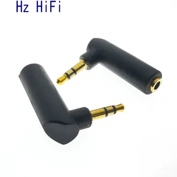 

3Pcs Gold-Plated Connector 3.5 Jack Right Angle Female to 3.5Mm 3 Pole Male Audio Stereo Plug L Shape Jack Adapter Connector