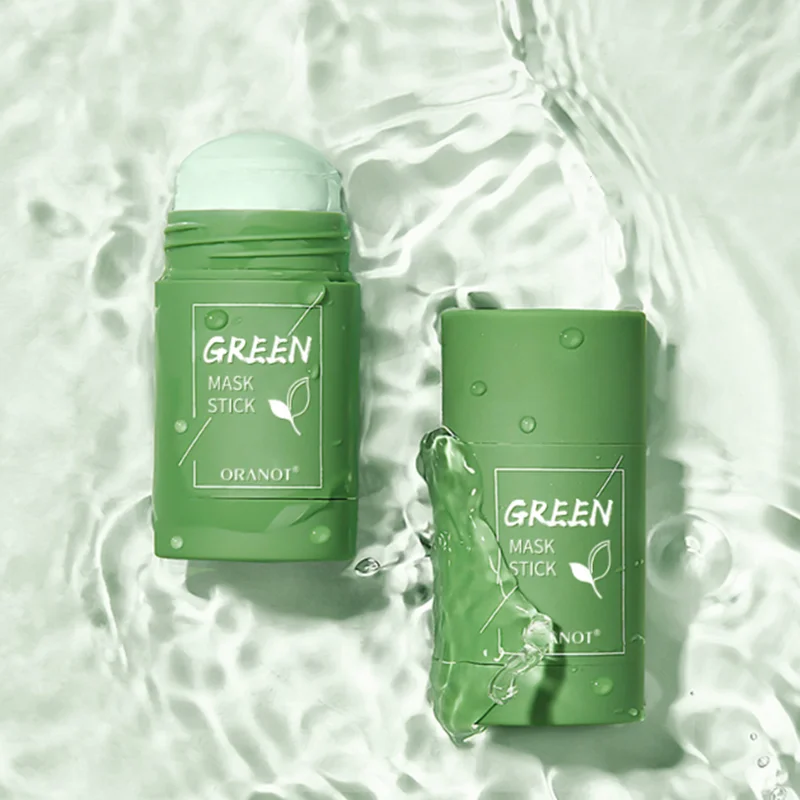 Varilla para té verde de limpieza, mascarilla purificadora, palillo para arcilla, Control de aceite, antiacné, berenjena, cuidado de la piel, blanqueamiento