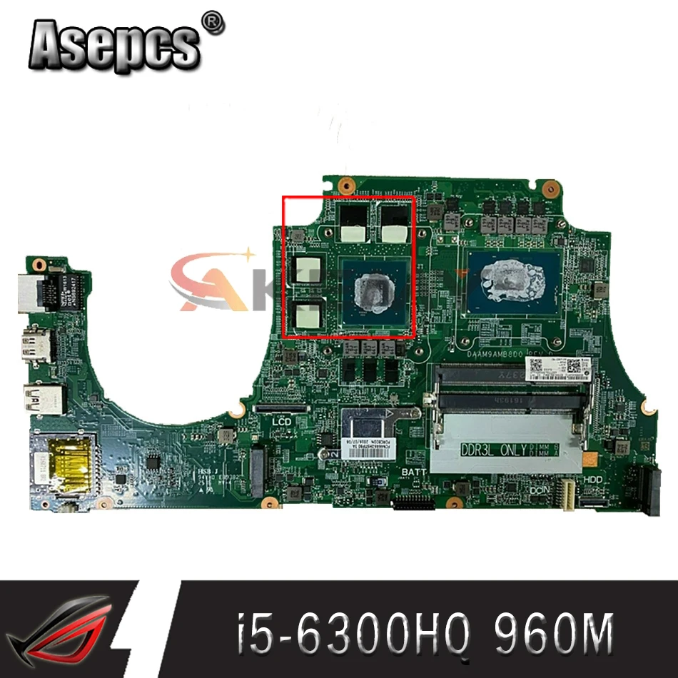 CN-0NXYWD для dell Inspiron 15 7559 материнская плата ноутбука DAAM9AMB8D0 с CN-0MPYPP i7-6700HQ | Компьютеры