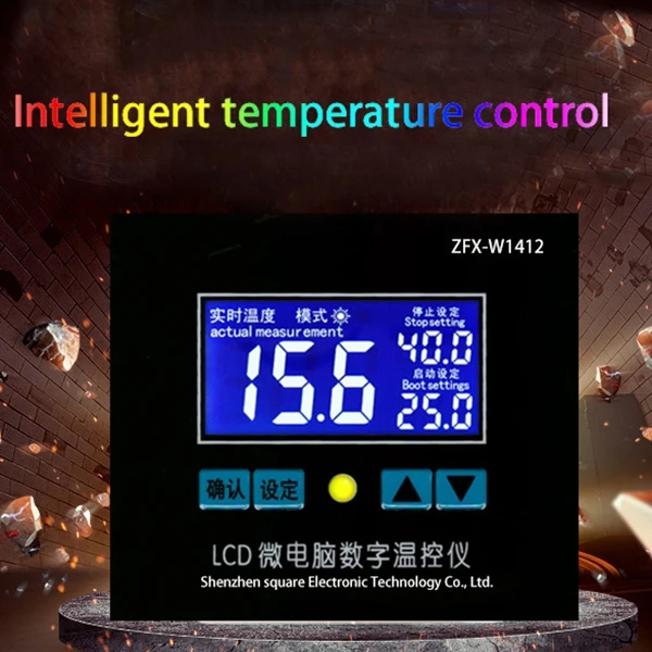 Новый W1412LCD цифровой двойной термометр контроллер температуры термостат