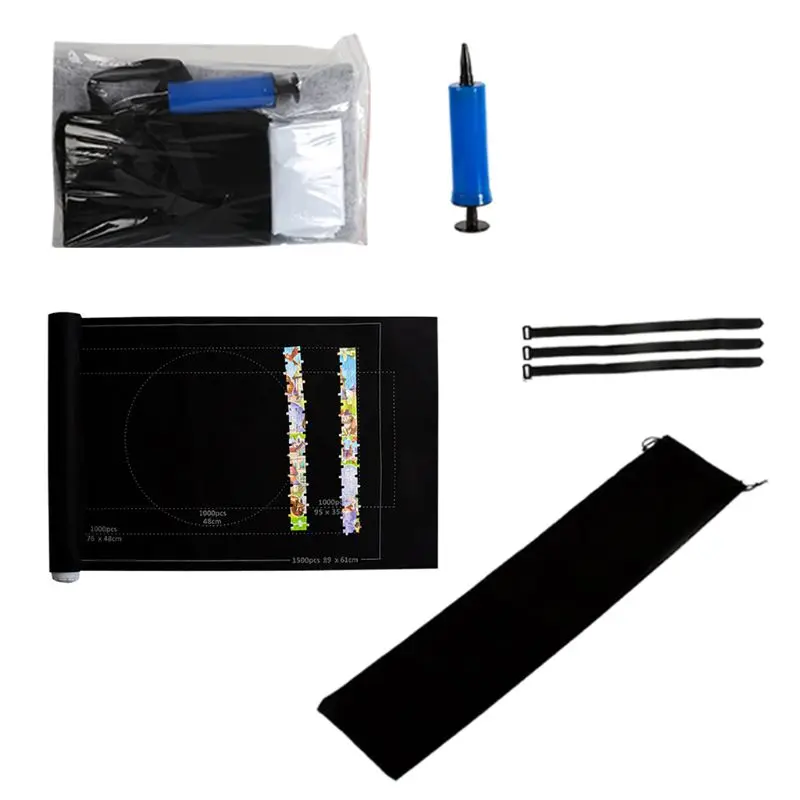 

Jigsaw Puzzle Felt Mat Roll Play Blanket for Up to 1500 Piece Travel Storage Bag
