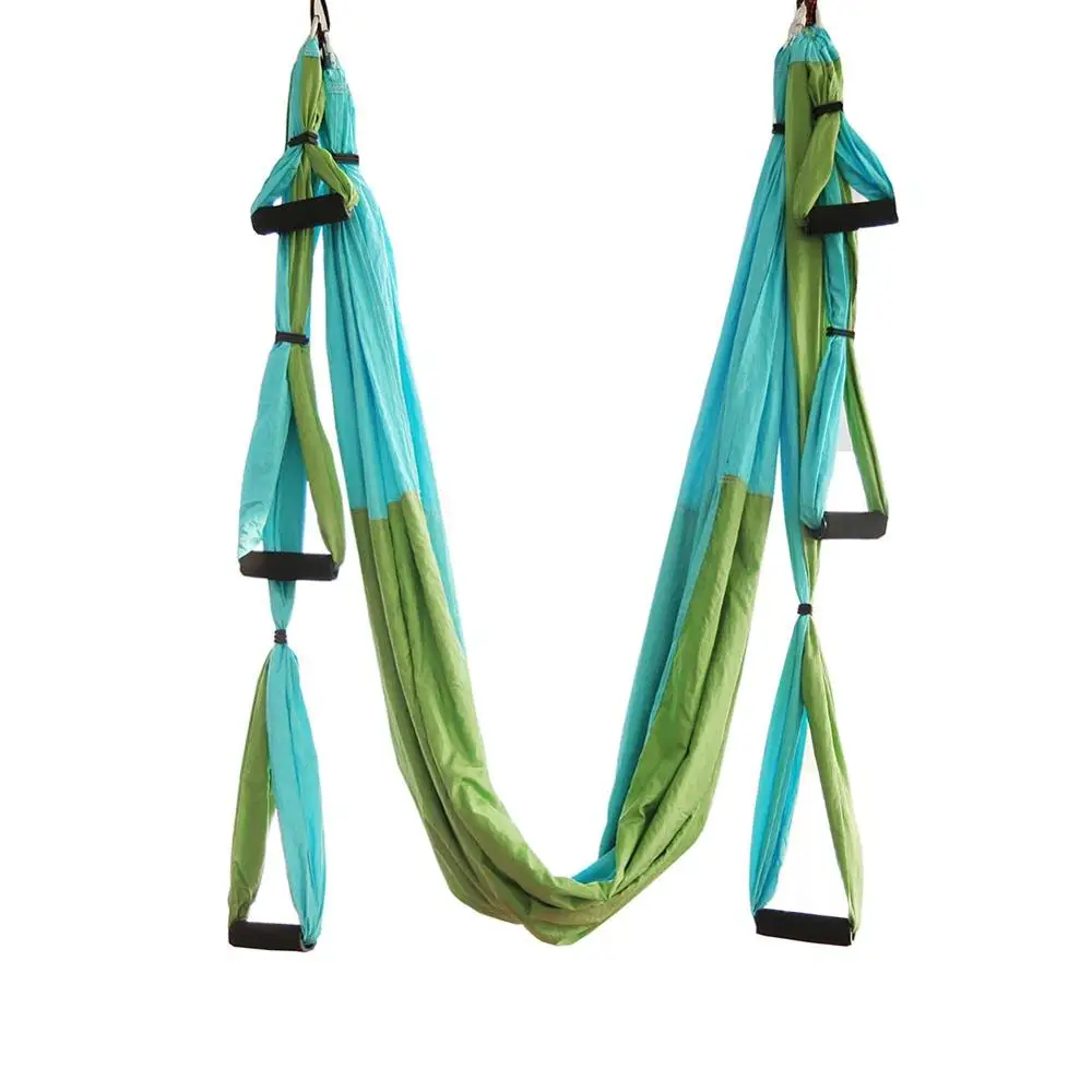 Многофункциональный пояс для йоги антигравитационный воздушный комплект гамака для йоги для трапеции для домашнего спортзала с сумкой для переноски и удлинительным ремнем - Цвет: only hammock