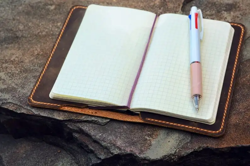Персонализированный кожаный чехол Moleskine Размер кармана/кожаный чехол для Moleskine Cahier Volant Journal 3,5x5,5 дюймов MA605DIS