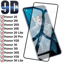9D Full Protective Glass For Honor View 20 20i 20S 20E V20 Screen Protector On honor 30 Lite 30i 30S V30 Pro Tempered Glass Film