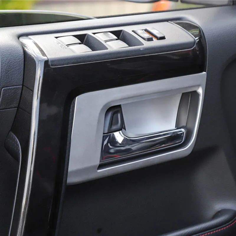 Для toyota 4runner 4runner внутри дверная ручка на запястье decorarive карбоновый цвет обрезки интерьера литье аксессуары 2010