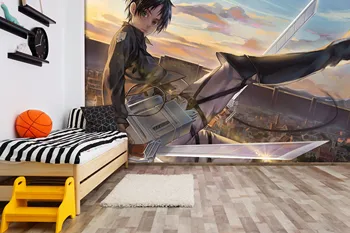 

[Self-Adhesive] 3D Attack On Titan 78589650 Japan Anime Wall Paper mural Wall Print Decal Wall Murals