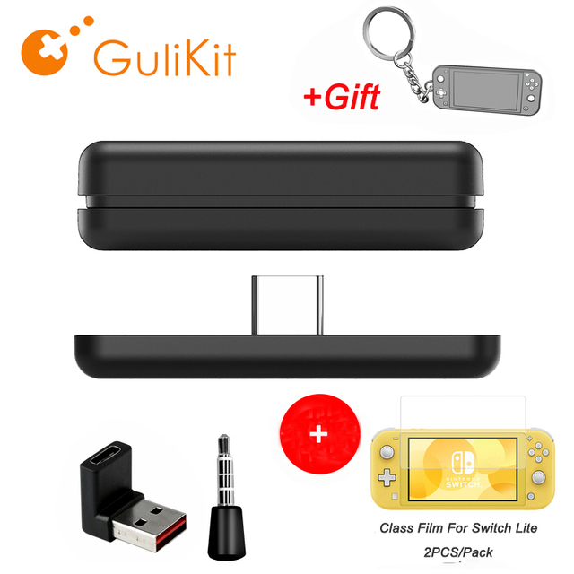 NS07 Route Air Wireless Bluetooth Audio Receiver transmitter Adapter USB-C with Microphone For Nintendo Switch PS4 PS5