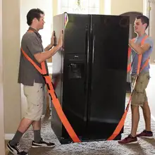 Sangle de levage mobile pour meubles, ceinture de Transport lourde, bretelles d'équipe, sangles de poignet mobiles Orange
