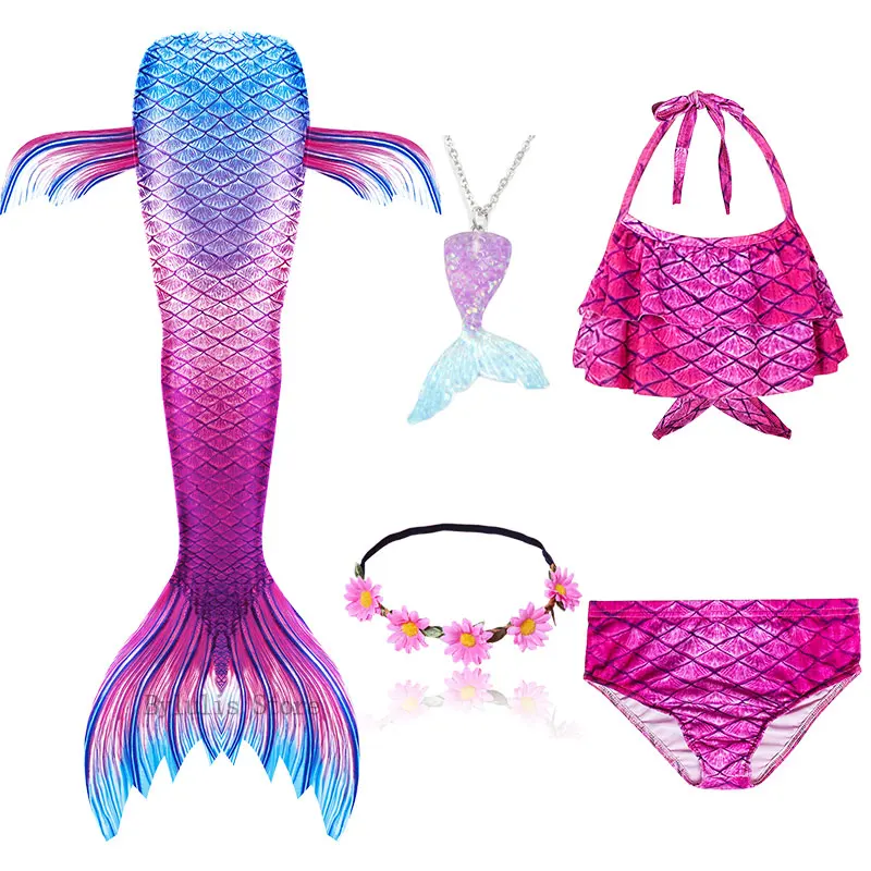 Купальник бикини для девочек с хвостом русалки|little mermaid tail|mermaid tailmermaid tails for children |