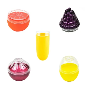 

New Mulberry, Orange, Lemon onion Mini Vegetable Sealing Box Portable Plastic Storage Box Set