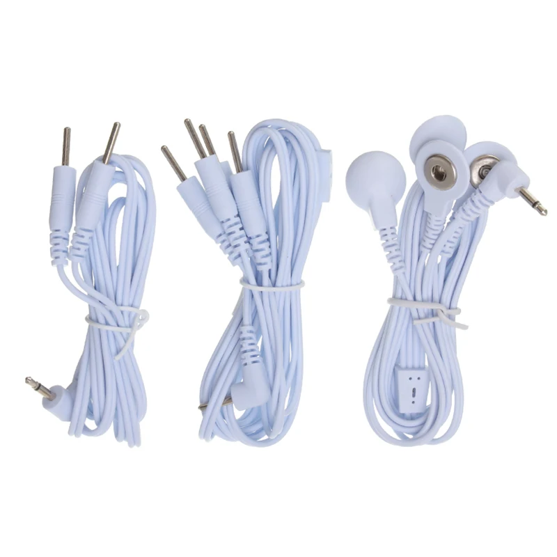 Соединительные провода с 4 кнопками 2 5 мм соединительные кабели для цифровых TENS