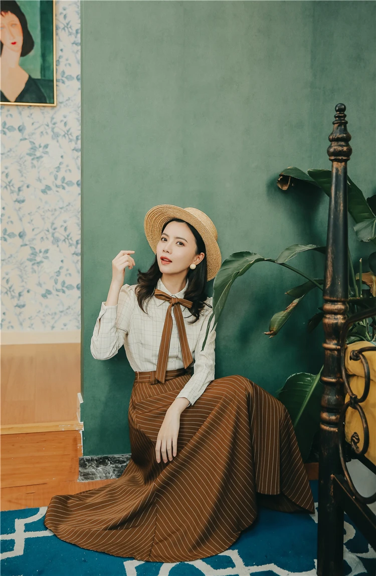 conjunto de vestido feminino de alta outono venda imperdível