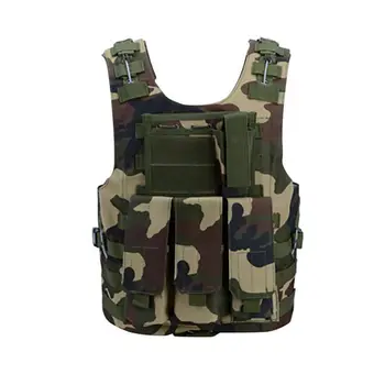 

Outdoor CS Field Protective Clothing Jungle Camouflage Amphibious Battle Hunting Vests Unisex Sports