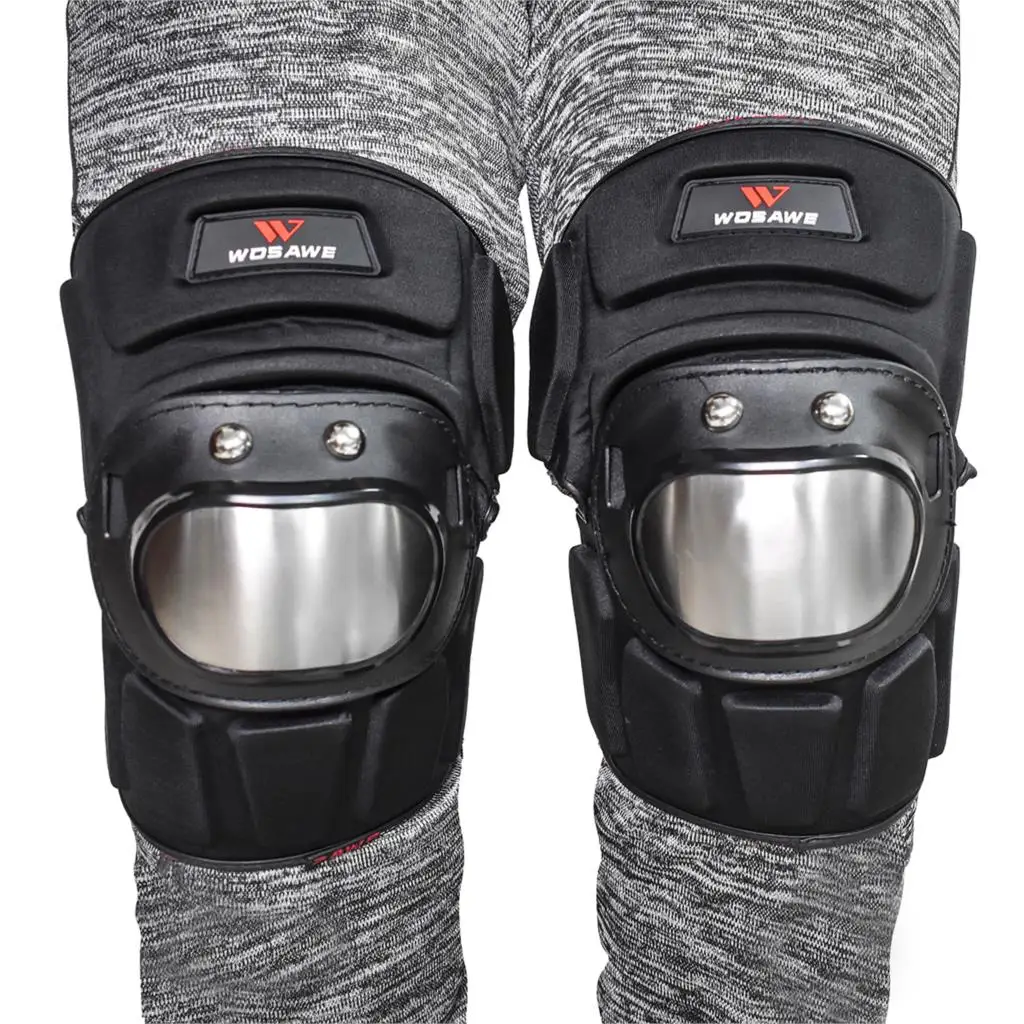 Knee Pads WOSAWE набор для катания на лыжах и сноуборде, наколенники для мотоцикла, налокотники, защита груди, поддержка спины, защита для мотокросса, защита тела, снаряжение - Цвет: Knee Pads