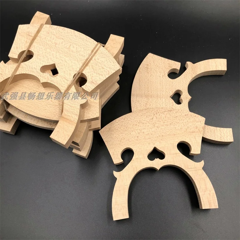 Cello Bridge 1pcs cello bridges AA grade maple 4/4 3/4 1/2 1/4 1/8 Belgium style French style Adjustable Replace Cello bridge part accessorie