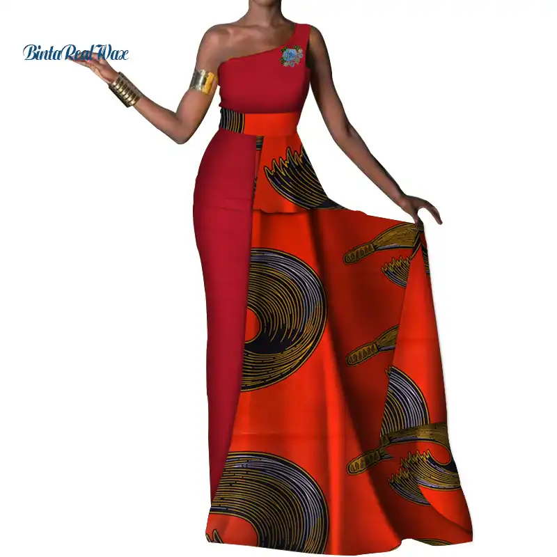 african print evening gowns