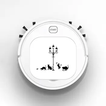 

Robot Vacuum Cleaner Intelligent Automatic Mopping Clean Robot for Hard Floor Carpet Street Light Cats