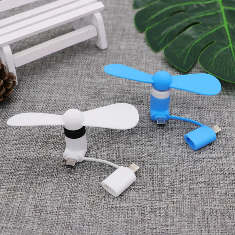 Мини 2/3 в 1 портативный Micro USB вентилятор тип-c телефонные вентиляторы для iPhone 5 6S 7 Plus 8 X XS XR вентилятор для samsung htc Android OTG телефонов