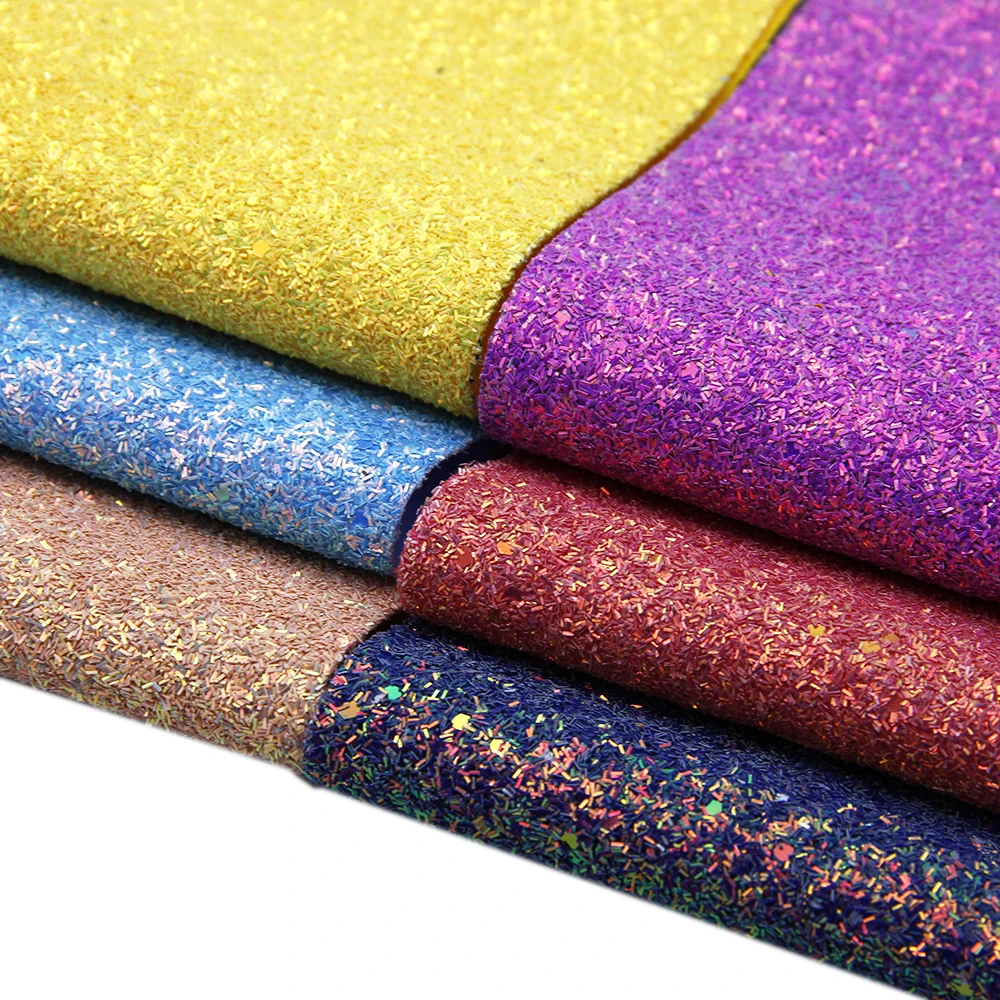 

David accessories 20*34cm Chunky Glitter Faux Synthetic Leather For Bow-knot bags Wallet Phone Case Scrapbook DIY,1Yc7627