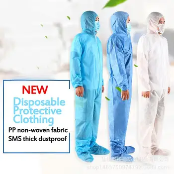 

Disposable Waterproof Oil-Resistant Safety Protective Coverall for Spary Painting Decorating Clothes Overall Suit Workwear