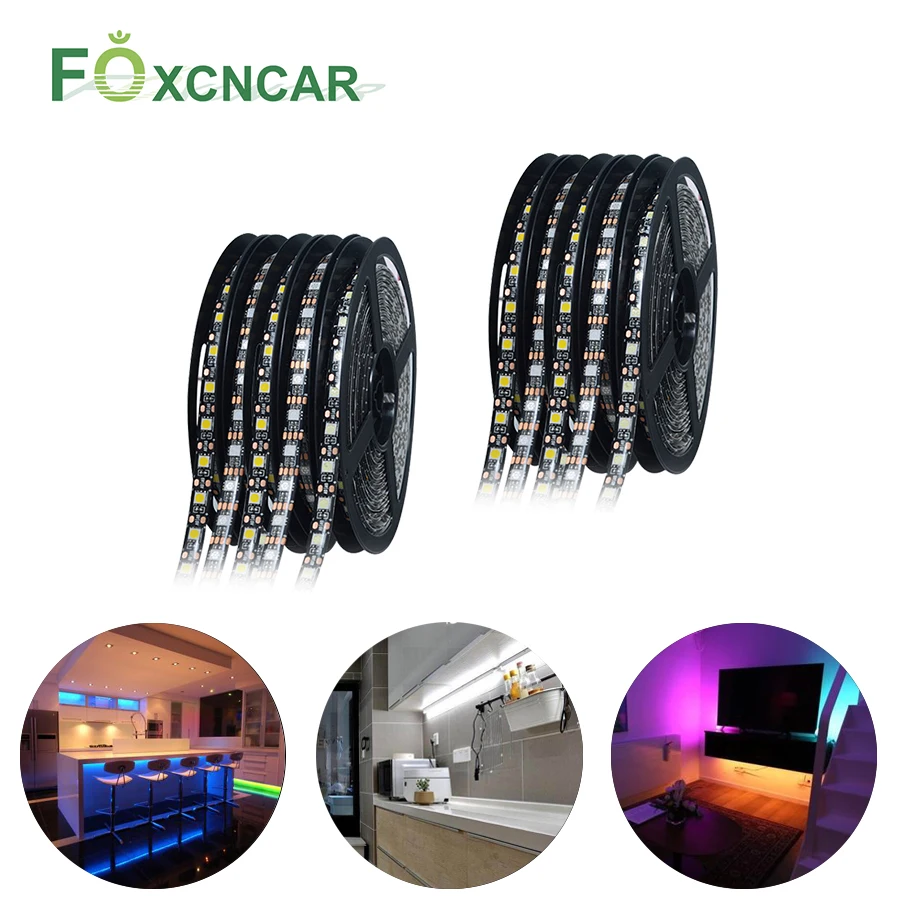 

USB LED Lights for Kitchen Under Cabinet RGB LED Strip 5V Waterproof 5050 TV Background Lighting Bedroom Cupboard Wardrobe Lamp