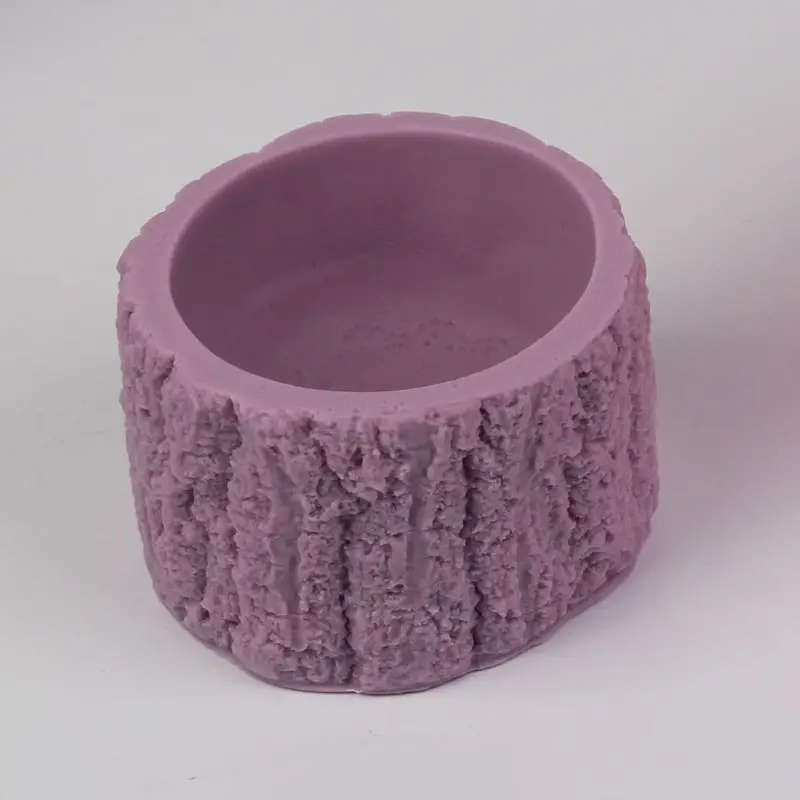 3D Дерево пень суккулент цветочный горшок силиконовая форма для цемента бонсай конфет мыло