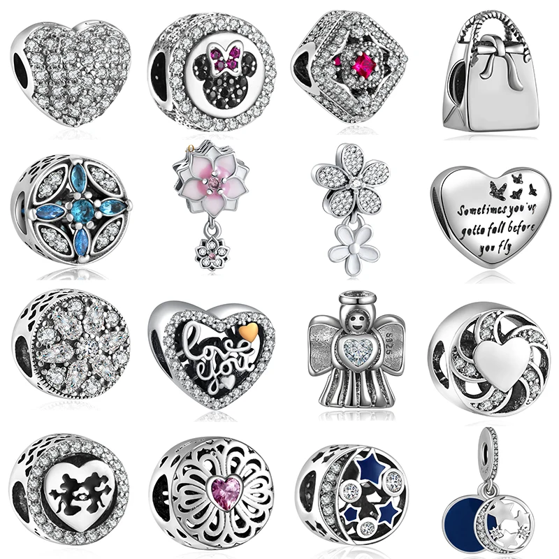 

Wholesale Diy Natural Beads for Jewelry Making Fit Charm Pandora Bracelet Silver 925 Original Metal Big Hole W285-399