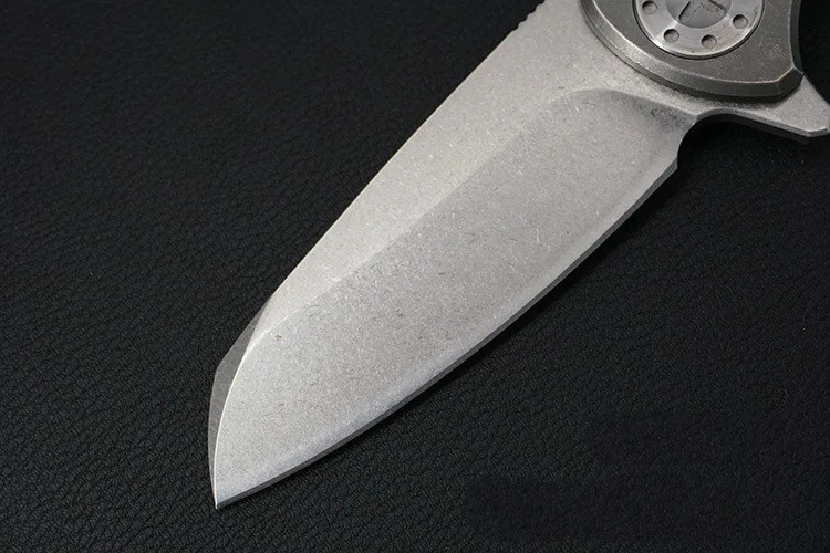 Высокое качество TC4 титановый сплав складной нож D2 Порошковая сталь 58-59HRC cuchillos de caza del cuchillo de supervivencia EDC инструмент