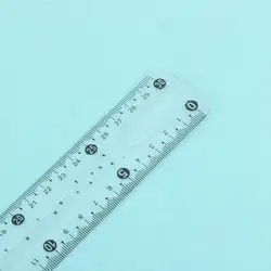 1 шт. 30 см прозрачная Студенческая Гибкая измерительная рулетка Линейка прямая офисные школьные принадлежности