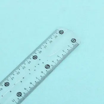 

1PC 30cm Transparent Student Flexible Ruler Tape Measure Straight Ruler Office School Supplies