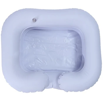 

Inflatable Shampoo Basin Tub for the Disabled Elderly Portable Hair Washing Basin Drain Tube Bed Rest Nursing Aid Sink