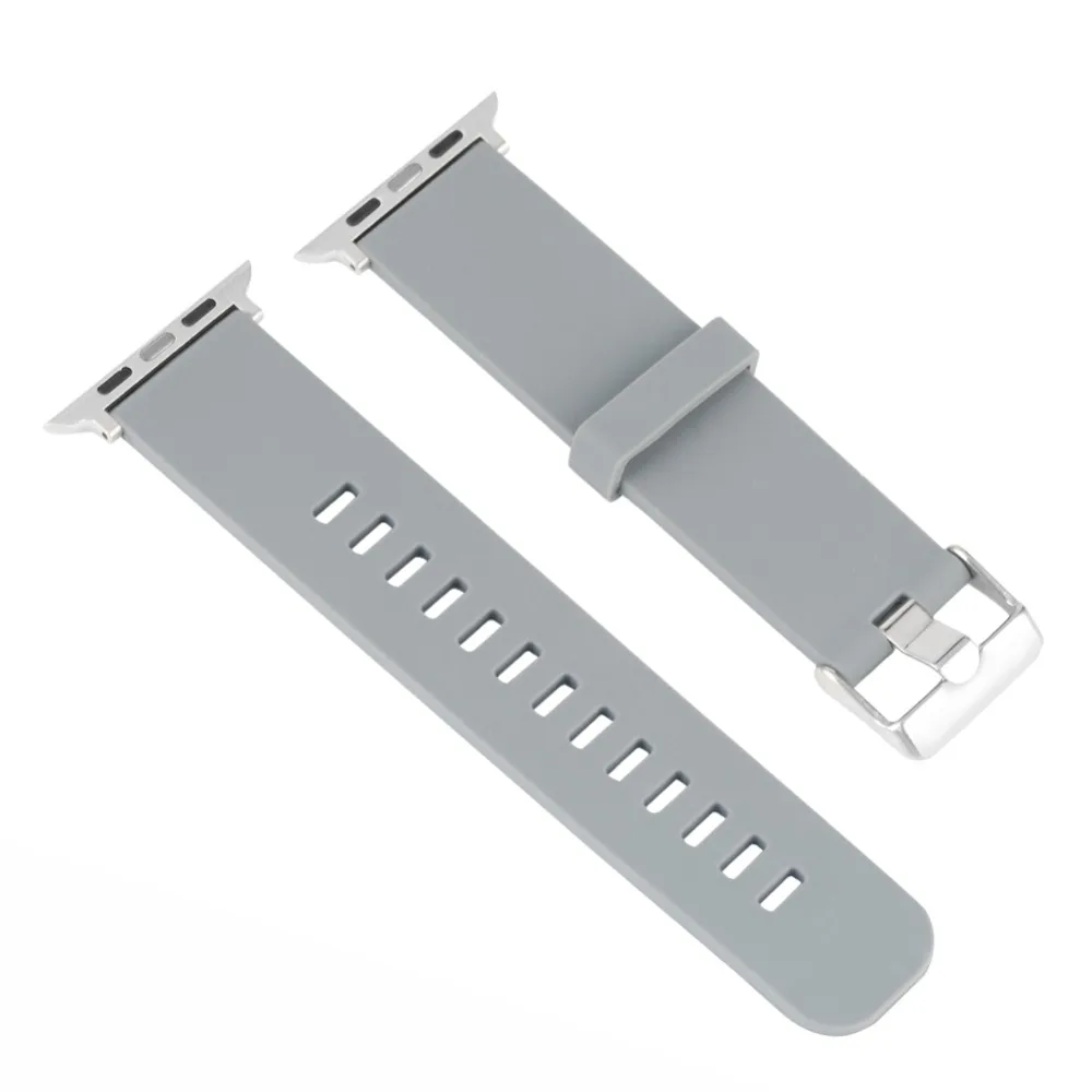 Силикона 38/42 мм, ремешок для наручных часов Apple Watch серии 1/2/3/4 практические Водонепроницаемость сменный ремешок для часов