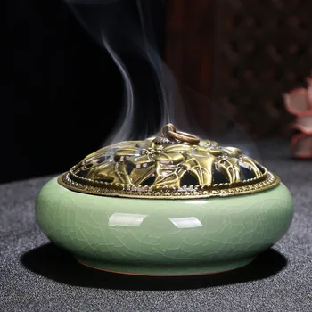 

Lotus Waterfall Backflow Incense Burner Aromatherapy Backflow Incense Burner Gothic Decor Incienso Quemador Home Decor BA60XXL