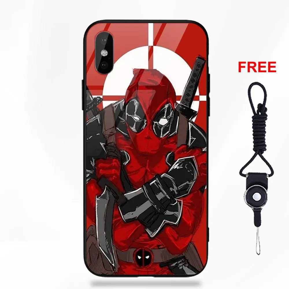 Смешной Дэдпул Мстители комиксы для Galaxy S8 S9 Plus для Redmi 5 Note 5A 6 huawei Honor 7X P20 Lite mate 10 Pro стеклянный чехол