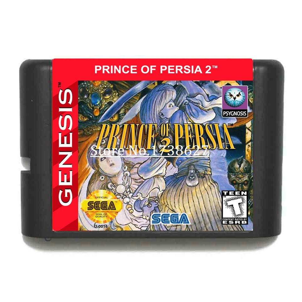 Игровой картридж Prince of percia 2 16 bit для игровых консолей sega MegaDrive& Genesis