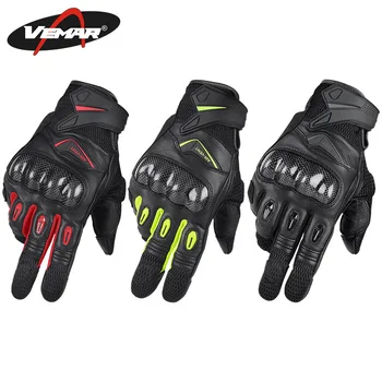 

Motorcycle Anti-fall breathable riding carbon fiber touch screen gloves spring summer autumn motorcycle racing off-road Knight
