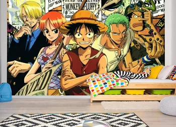 

[Self-Adhesive] 3D ONE PIECE 406 Japan Anime Wall Paper mural Wall Print Decal Wall Murals Belly